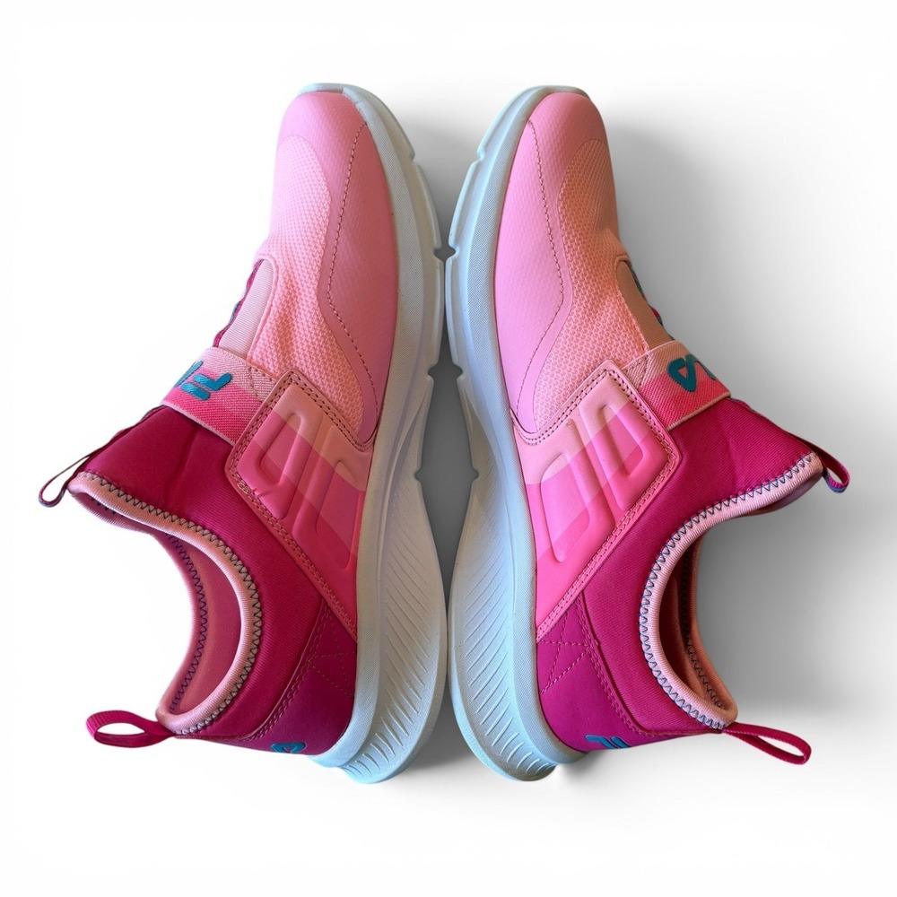 FILA Landbuzzer Ombre Big Girls Running Shoes Size 6Y Pink Slip On - Picture 4 of 10